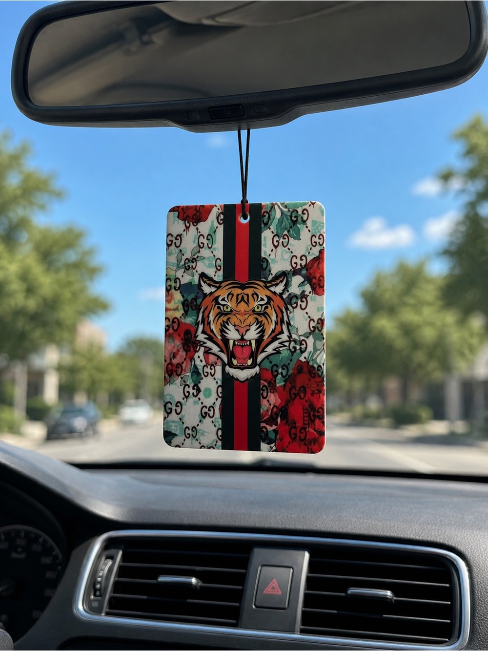 Tiger and GG monogram Hanging Air Freshener - for car/ house- New car scent